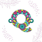 Indianvibez Alphabet Q Wooden Rakhi - Kids Rakhi - Distacart