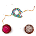 Indianvibez Alphabet Q Wooden Rakhi - Kids Rakhi - Distacart