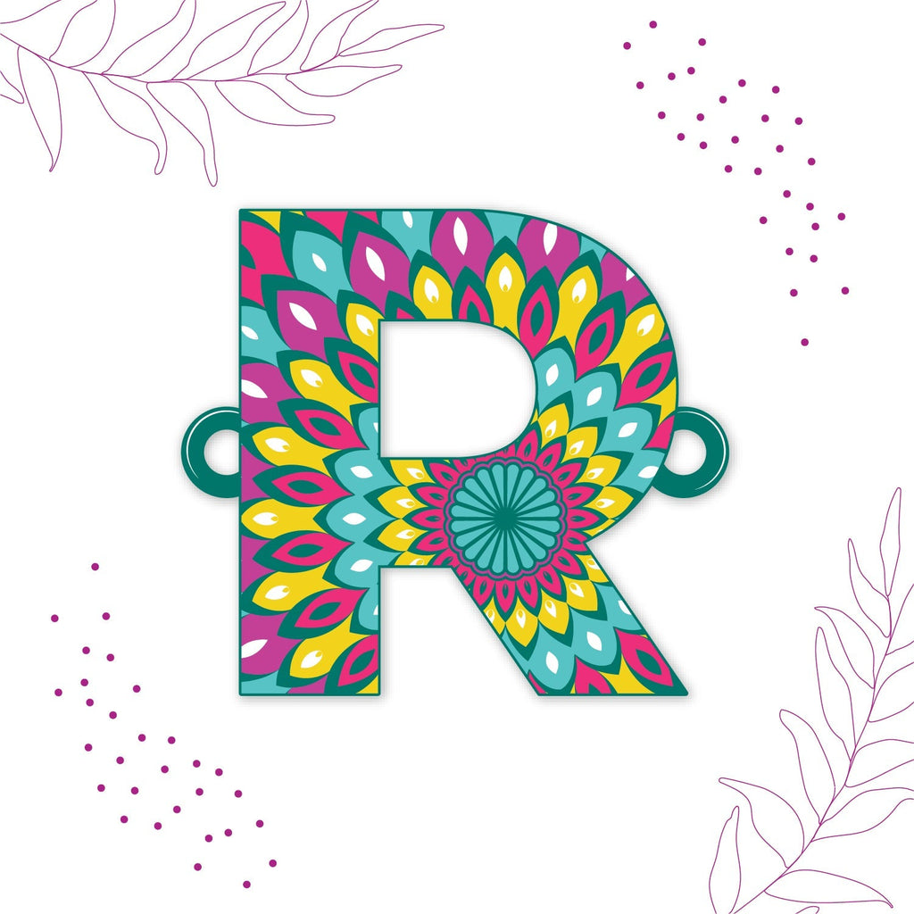 Indianvibez Alphabet R Wooden Rakhi - Kids Rakhi - Distacart