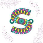 Indianvibez Alphabet S Wooden Rakhi - Kids Rakhi