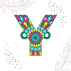 Indianvibez Alphabet Y Wooden Rakhi - Kids Rakhi