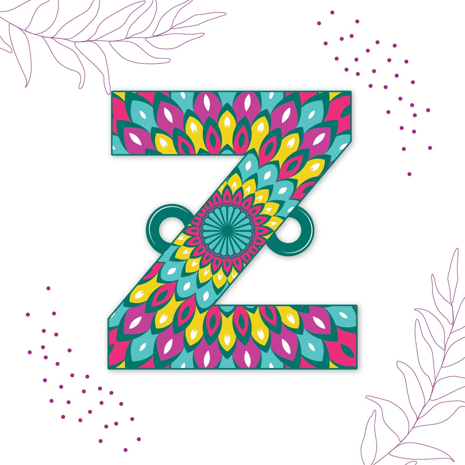 Indianvibez Alphabet Z Wooden Rakhi - Kids Rakhi - Distacart