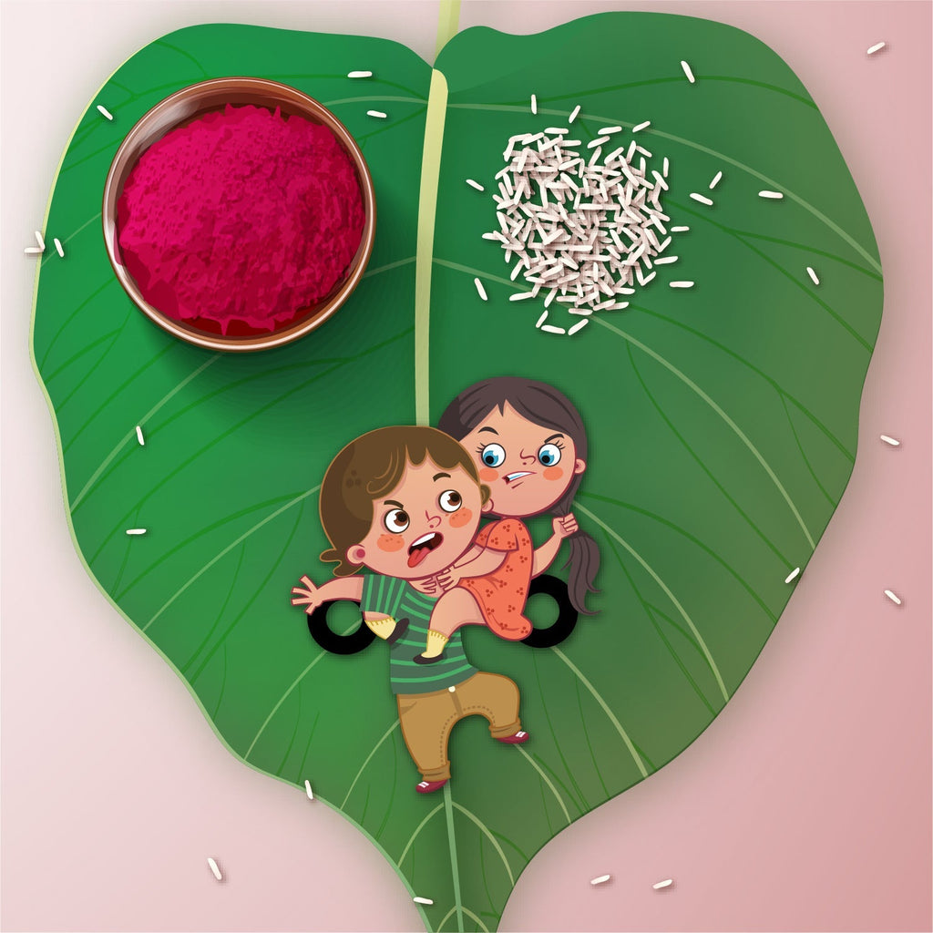Indianvibez Annoying Brother Wooden Rakhi with Rudraksha, Funny & Quirky Rakhi for Bhaiya, Shop India - Kids Rakhi - Distacart