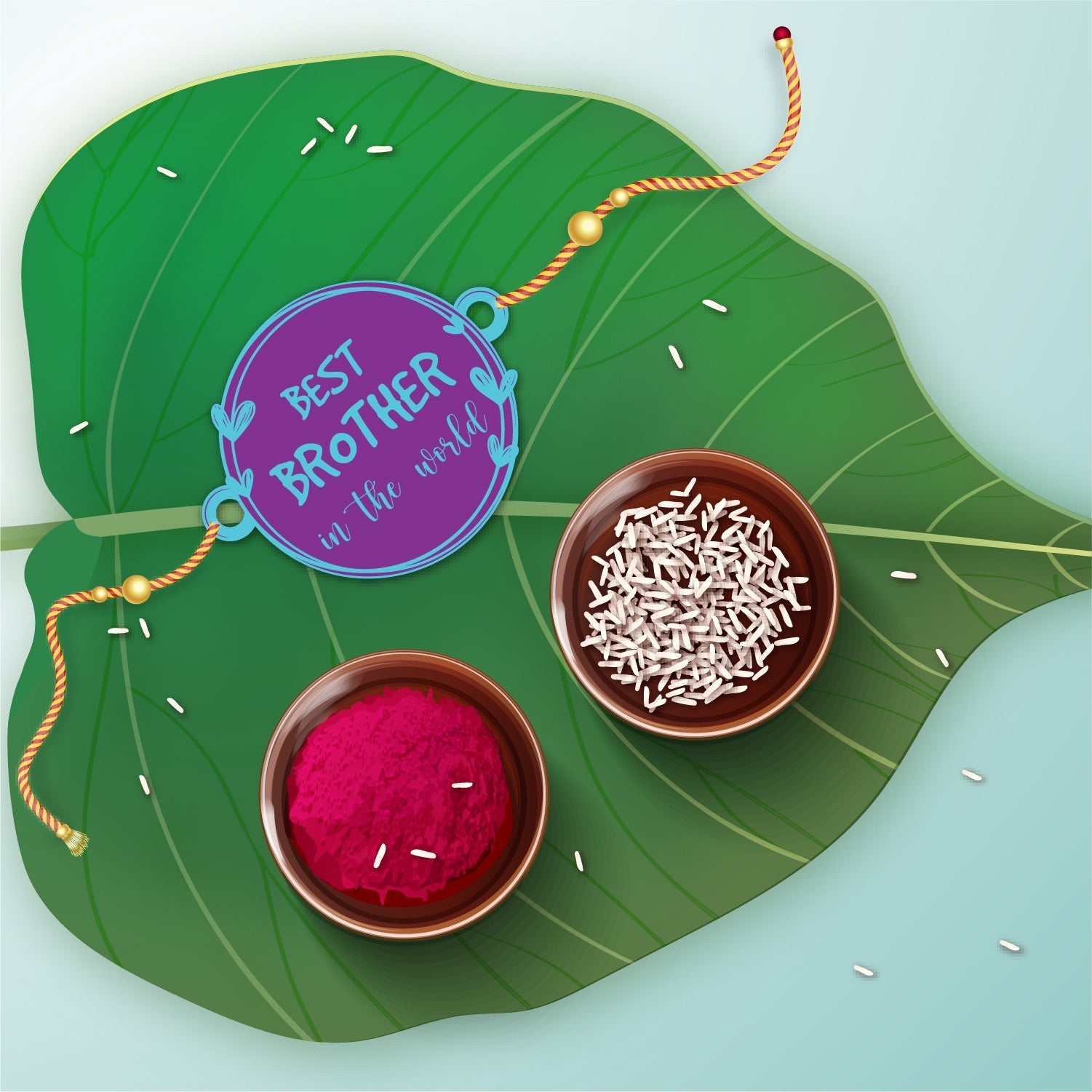 Indianvibez Best Brother in the World Wooden Rakhi with Rudraksha Thread| Rakhi for Bhaiya, Shop India - Kids Rakhi - Distacart