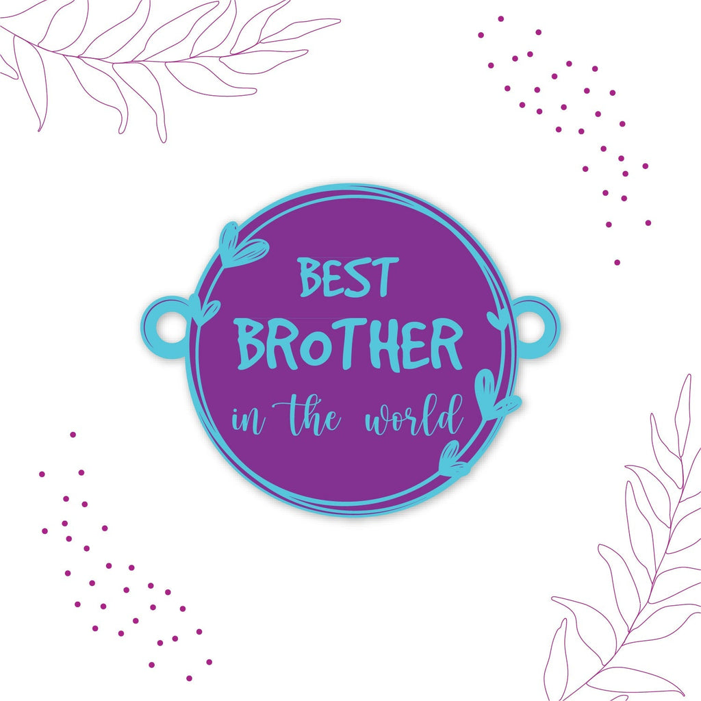 Indianvibez Best Brother in the World Wooden Rakhi with Rudraksha Thread| Rakhi for Bhaiya, Shop India - Kids Rakhi - Distacart