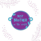 Indianvibez Best Brother in the World Wooden Rakhi with Rudraksha Thread| Rakhi for Bhaiya, Shop India - Kids Rakhi - Distacart