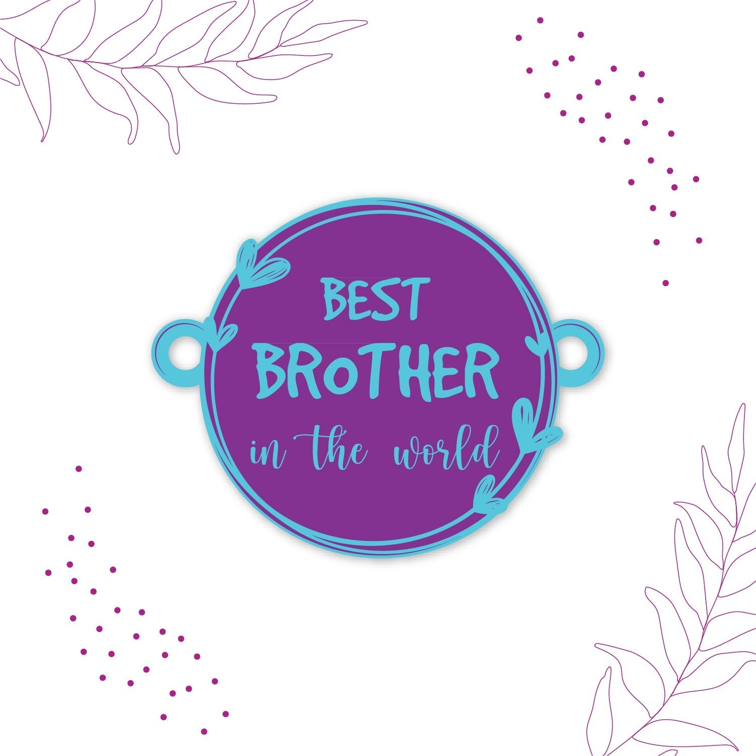 Indianvibez Best Brother in the World Wooden Rakhi with Rudraksha Thread| Rakhi for Bhaiya, Shop India - Kids Rakhi - Distacart