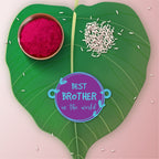 Indianvibez Best Brother in the World Wooden Rakhi with Rudraksha Thread| Rakhi for Bhaiya, Shop India - Kids Rakhi - Distacart