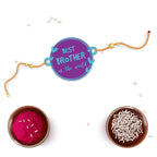 Indianvibez Best Brother in the World Wooden Rakhi with Rudraksha Thread| Rakhi for Bhaiya, Shop India - Kids Rakhi - Distacart