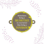 Indianvibez Big Brother Superhero Wooden Rakhi with Rudraksha, Unique Rakhi for Bhaiya, Shop India - Kids Rakhi - Distacart