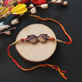 Indianvibez Cool Bro Wooden Rakhi with Rudraksha, Trendy Rakhi for Brother, Shop India - Kids Rakhi - Distacart