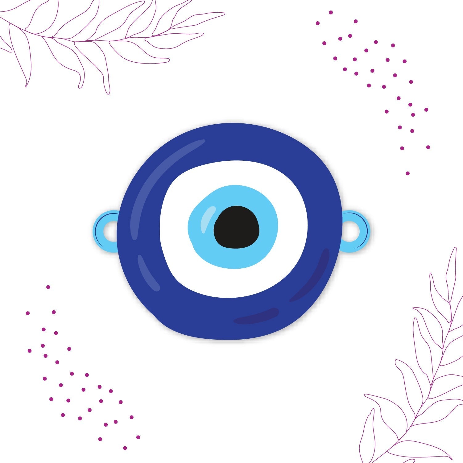 Indianvibez Evil Eye Rakhi with Rudraksha Thread, Rakhi for Brother - Kids Rakhi - Distacart