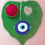 Indianvibez Evil Eye Rakhi with Rudraksha Thread, Rakhi for Brother - Kids Rakhi - Distacart