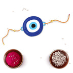 Indianvibez Evil Eye Rakhi with Rudraksha Thread, Rakhi for Brother - Kids Rakhi - Distacart