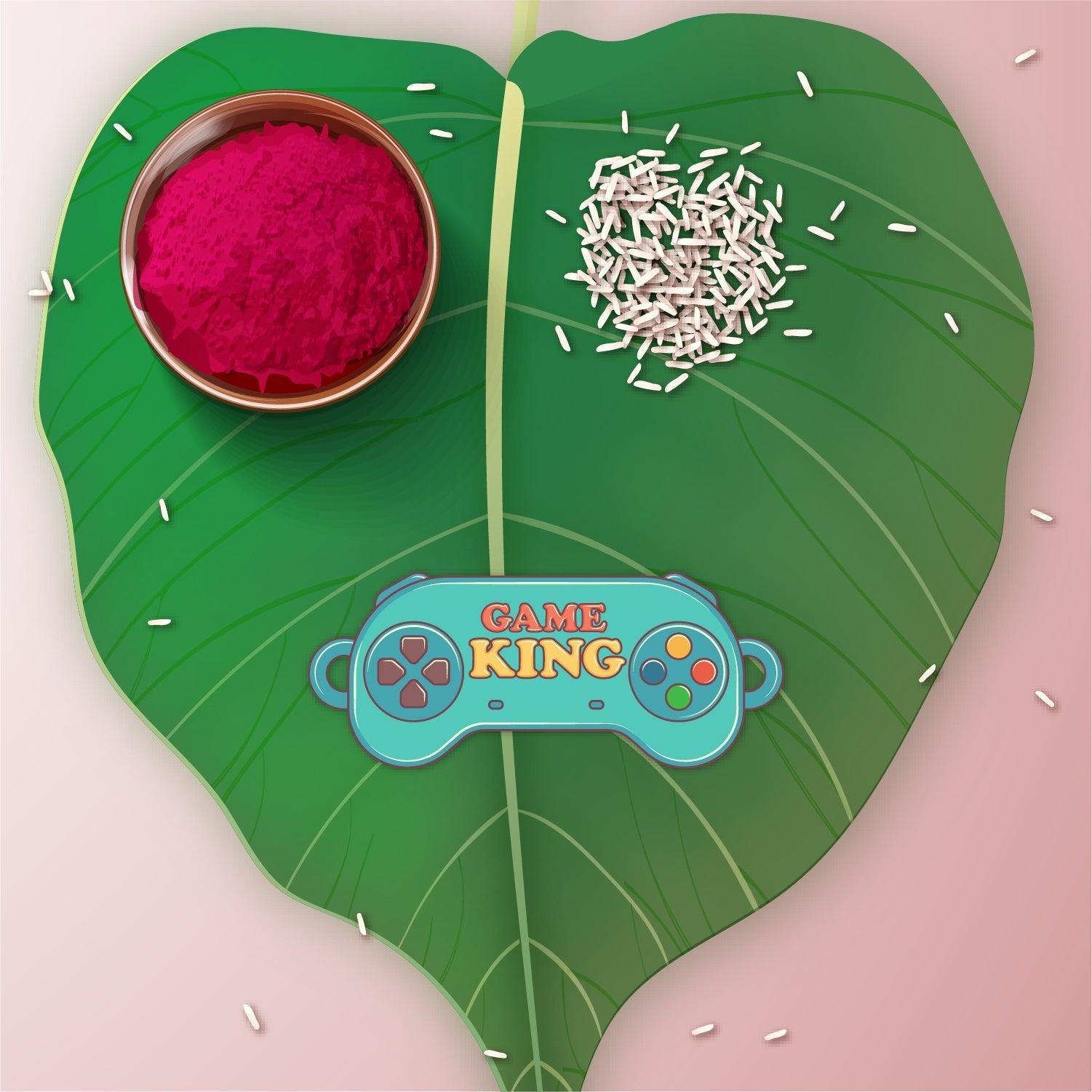 Indianvibez Gamer King Bhai Wooden Rakhi with Rudraksha, Gaming Rakhi for Bro, Shop India - Kids Rakhi - Distacart