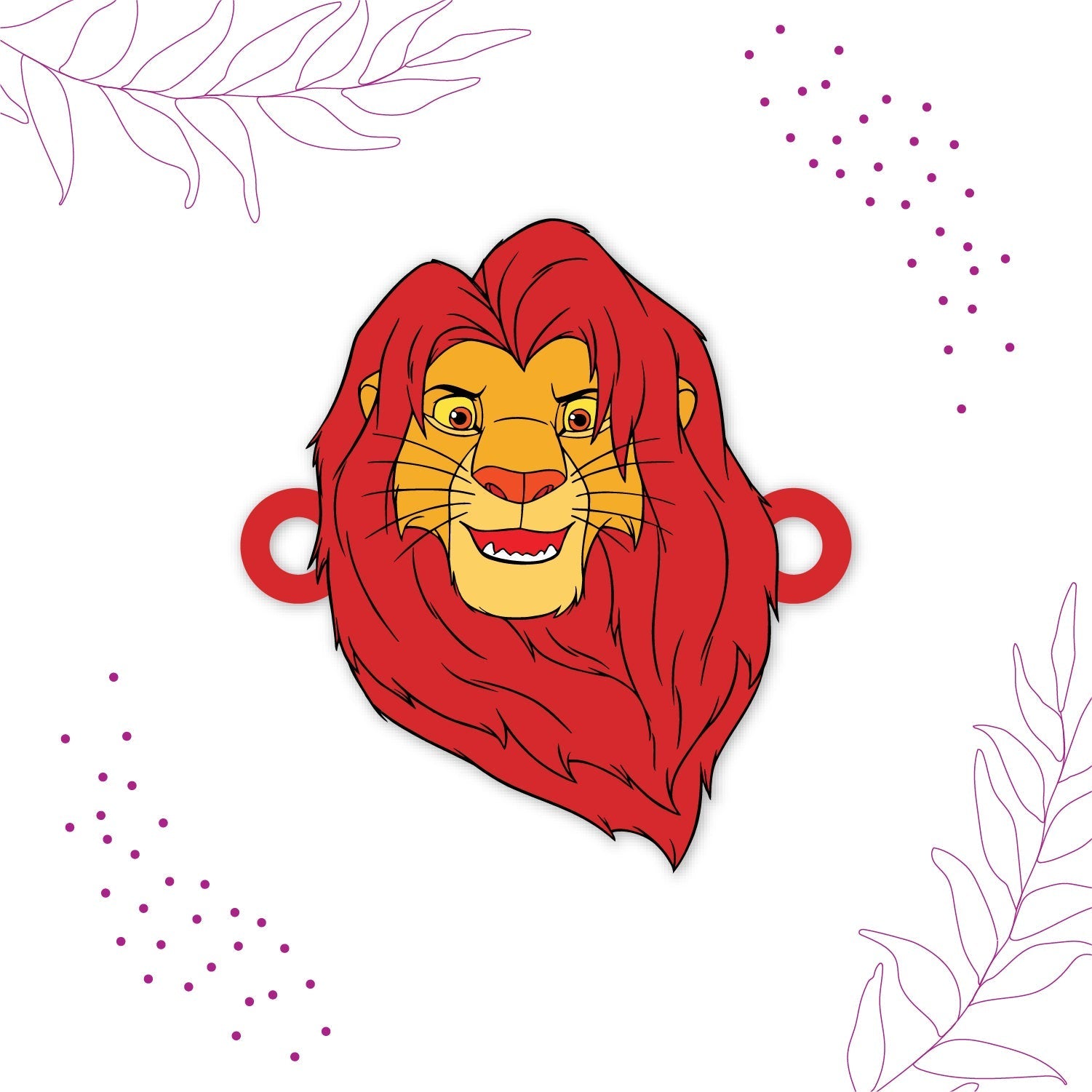 Indianvibez Mufasa Wooden Rakhi with Rudraksha, Lion King Rakhi for Brother, Shop India - Kids Rakhi - Distacart