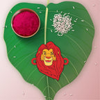 Indianvibez Mufasa Wooden Rakhi with Rudraksha, Lion King Rakhi for Brother, Shop India - Kids Rakhi - Distacart
