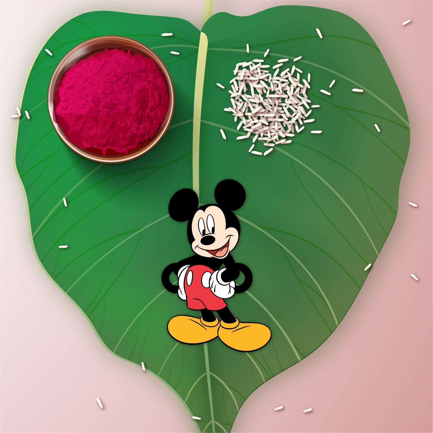 Indianvibez Mickey Wooden Rakhi with Rudraksha, Cartoon Rakhi for Brother, Shop India - Kids Rakhi - Distacart