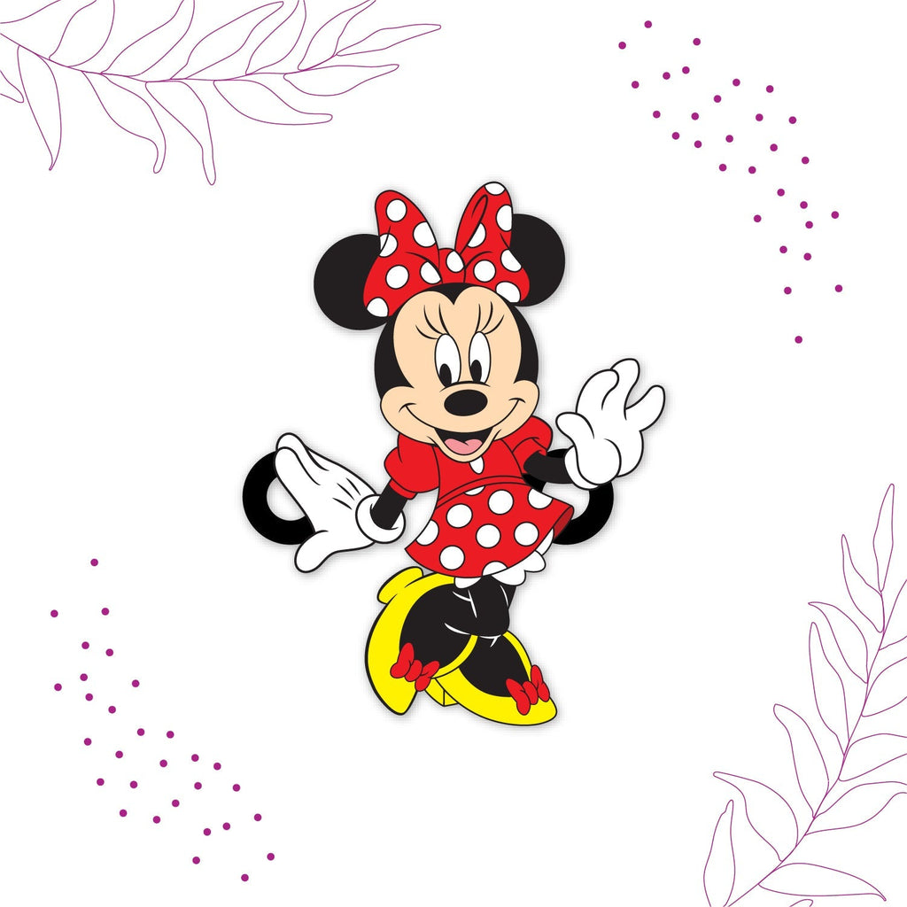 Indianvibez Minnie Wooden Rakhi/Lumba - Kids Rakhi