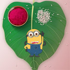 Indianvibez Minion Wooden Rakhi with Rudraksha, Funny Rakhi for Bro, Shop India - Kids Rakhi - Distacart