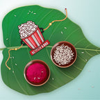 Indianvibez Netflix & Bro Wooden Rakhi with Rudraksha, Chill Bhai Rakhi, Shop India - Kids Rakhi - Distacart