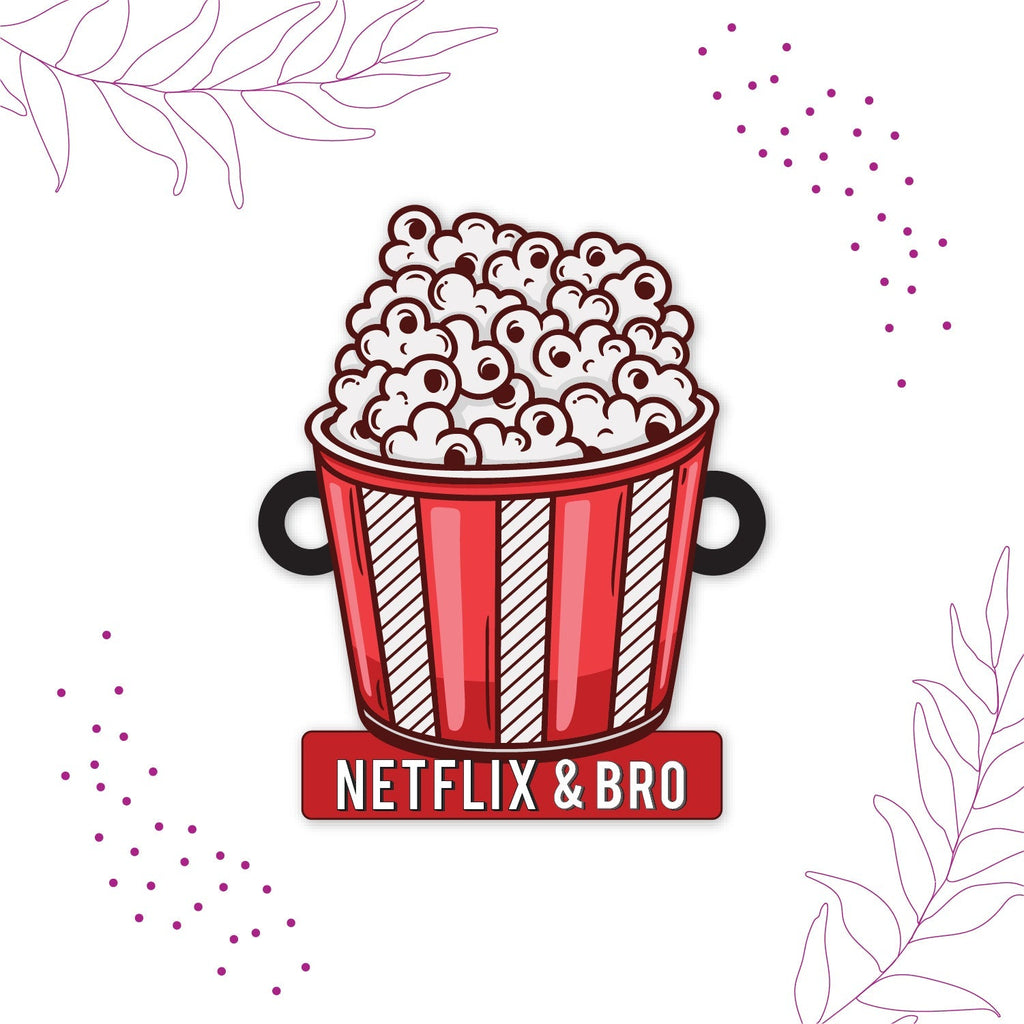 Indianvibez Netflix & Bro Wooden Rakhi with Rudraksha, Chill Bhai Rakhi, Shop India - Kids Rakhi - Distacart
