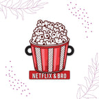 Indianvibez Netflix & Bro Wooden Rakhi with Rudraksha, Chill Bhai Rakhi, Shop India - Kids Rakhi - Distacart
