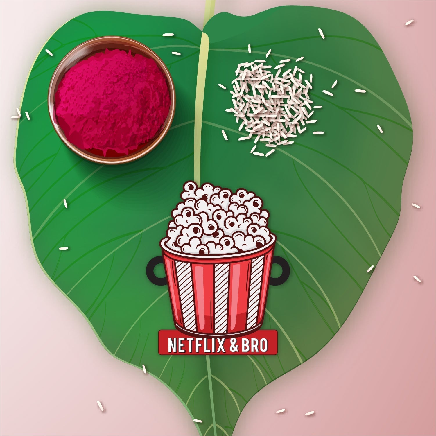 Indianvibez Netflix & Bro Wooden Rakhi with Rudraksha, Chill Bhai Rakhi, Shop India - Kids Rakhi - Distacart