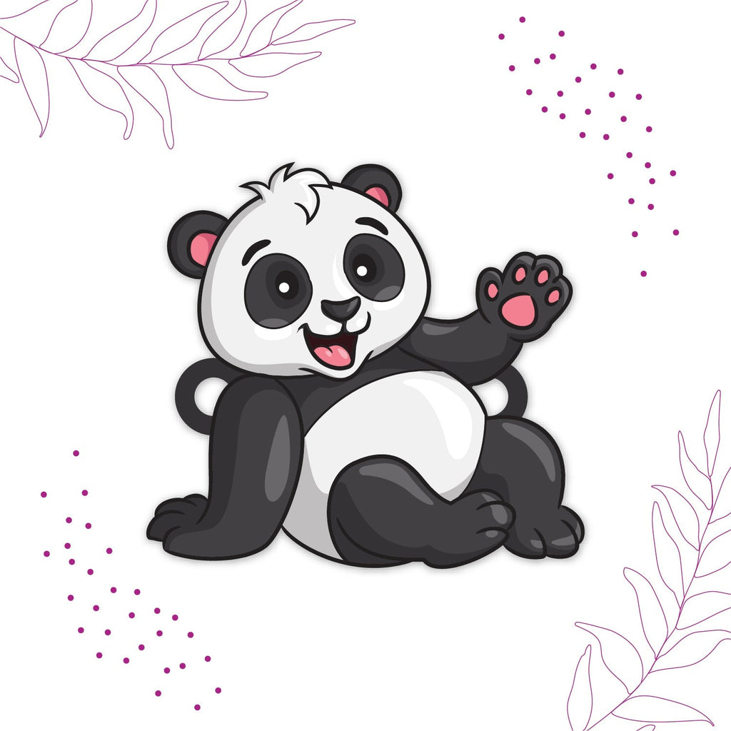 Indianvibez Panda Wooden Rakhi with Rudraksha, Cute Animal Rakhi for Brother, Shop India - Kids Rakhi - Distacart