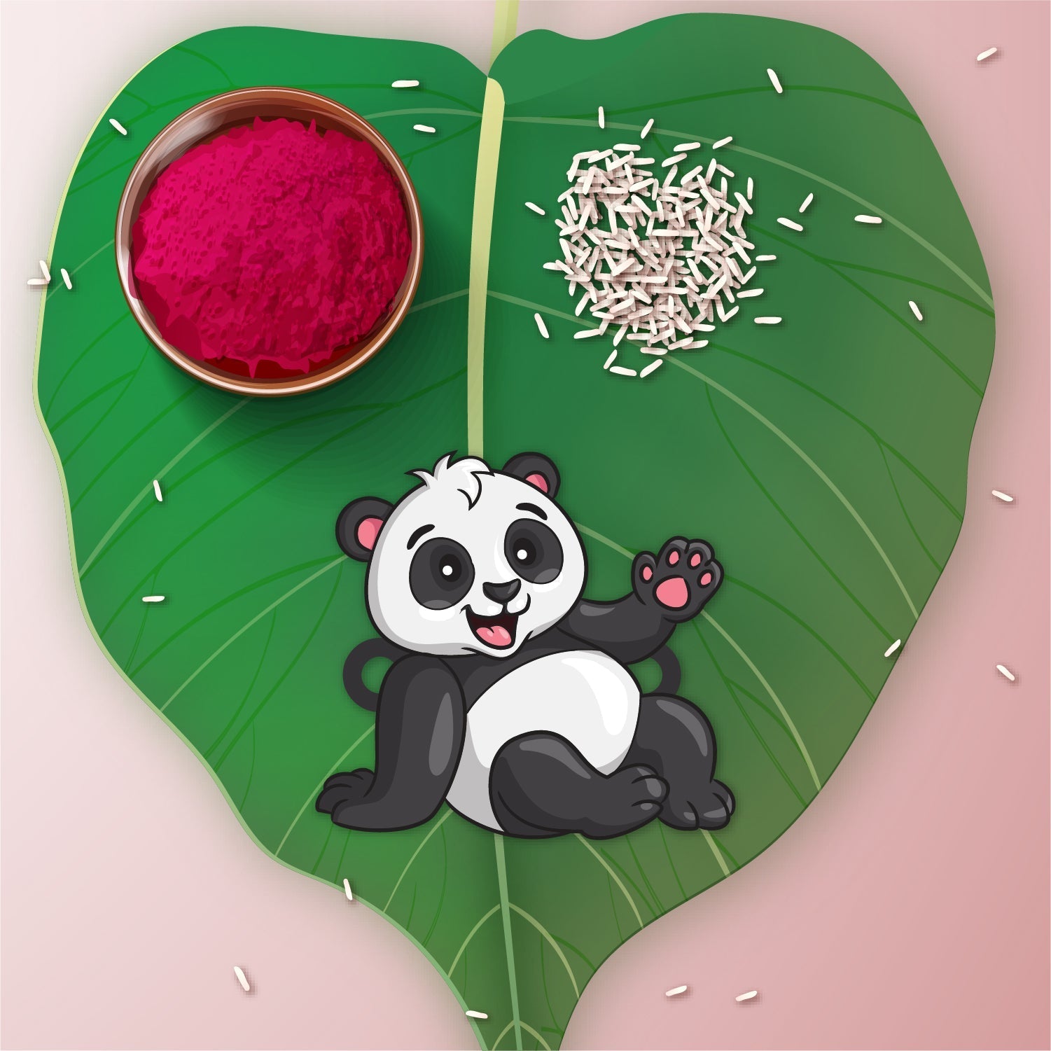 Indianvibez Panda Wooden Rakhi with Rudraksha, Cute Animal Rakhi for Brother, Shop India - Kids Rakhi - Distacart