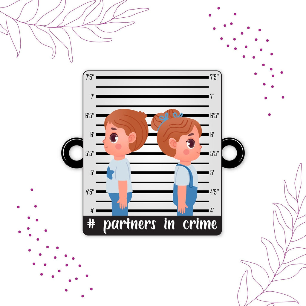 Indianvibez Partners in Crime Rakhi Wooden Rakhi for brother with Rudraksha Thread - Kids Rakhi
