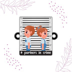 Indianvibez Partners in Crime Rakhi Wooden Rakhi for brother with Rudraksha Thread - Kids Rakhi