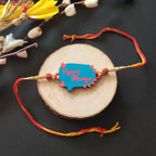 Indianvibez Pyara Bhai Wooden Rakhi with Rudraksha Thread, Rakhi for Brother - Kids Rakhi - Distacart