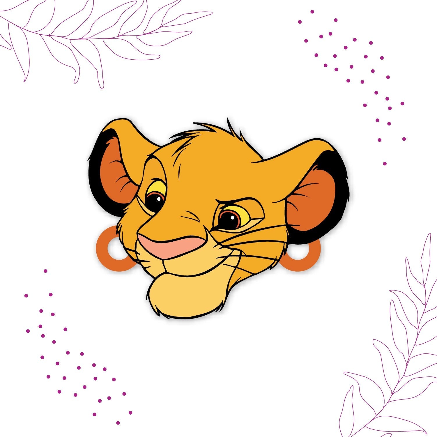 Indianvibez Simba Wooden Rakhi with Rudraksha, Lion King Rakhi for Bro, Shop India - Kids Rakhi - Distacart