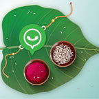 Indianvibez Whatsapp Chat Wala Bhai Wooden Rakhi with Rudraksha, Trendy Rakhi for Bro, Shop India - Kids Rakhi - Distacart