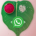 Indianvibez Whatsapp Chat Wala Bhai Wooden Rakhi with Rudraksha, Trendy Rakhi for Bro, Shop India - Kids Rakhi - Distacart