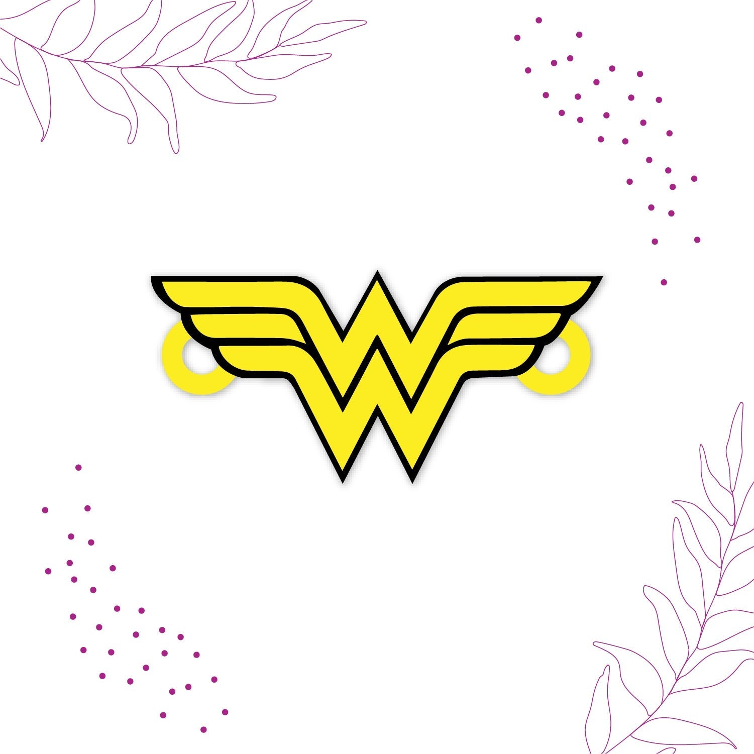 Indianvibez Wonder Woman Wooden Rakhi/Lumba - Kids Rakhi