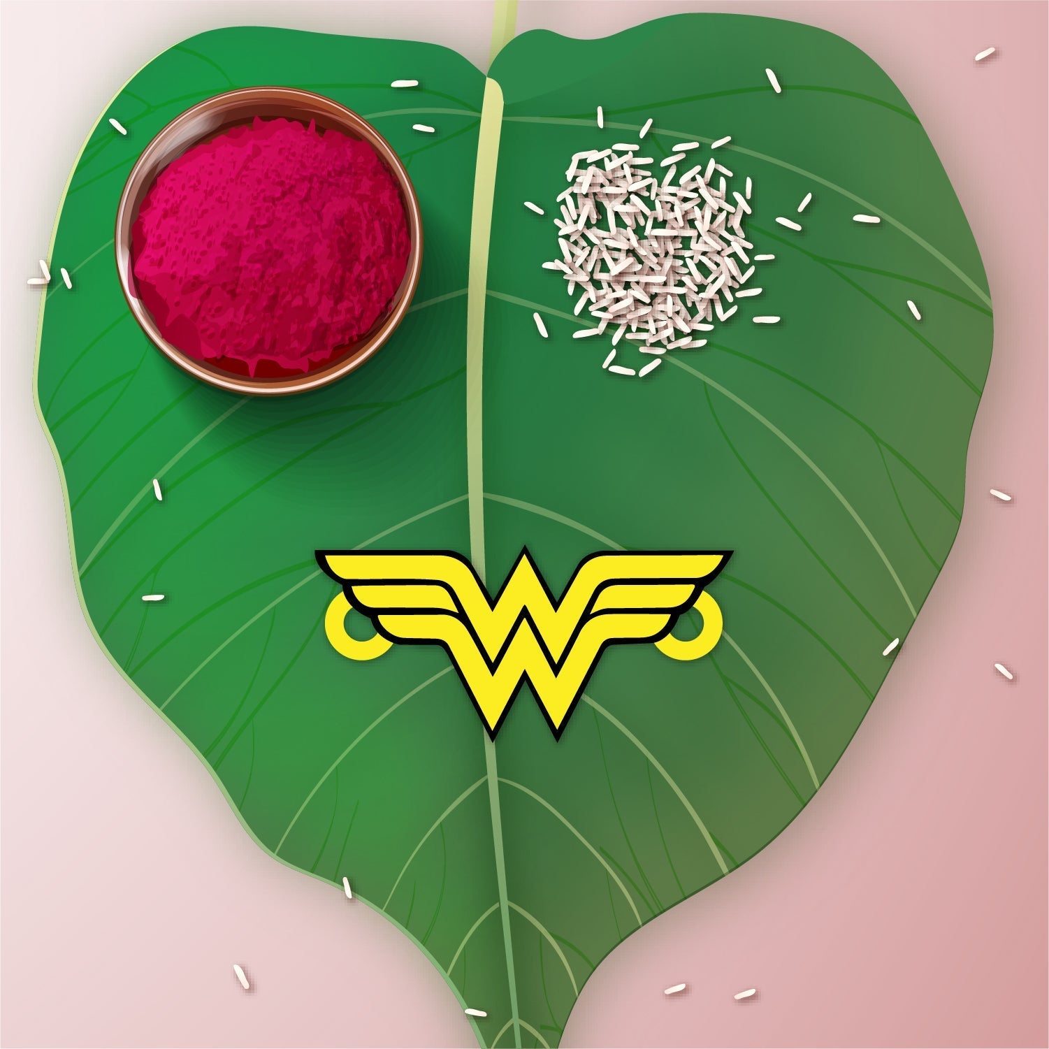 Indianvibez Wonder Woman Wooden Rakhi/Lumba - Kids Rakhi