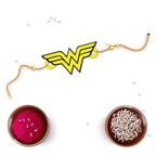Indianvibez Wonder Woman Wooden Rakhi/Lumba - Kids Rakhi