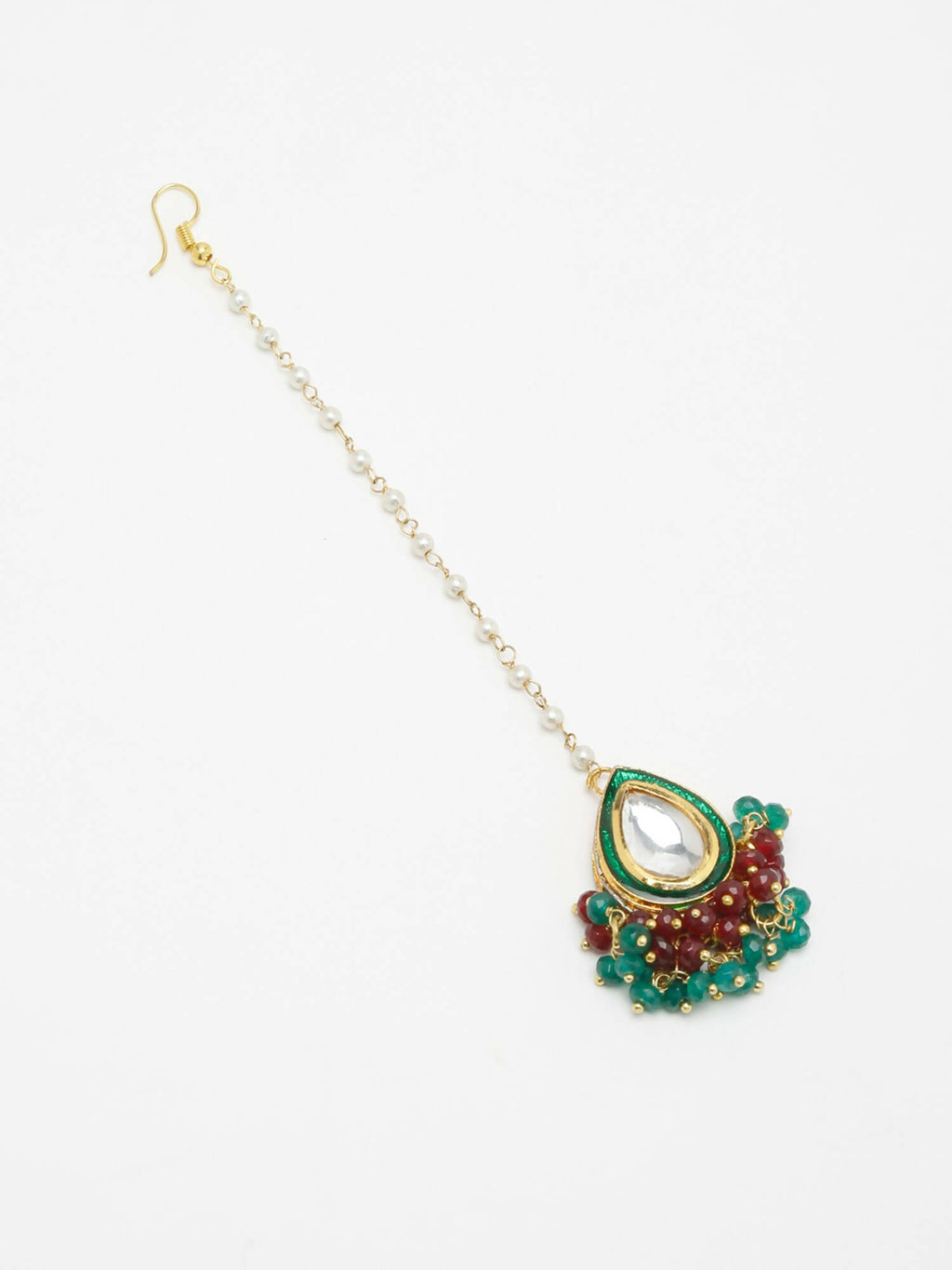 Kundan Maang Tikka - Ruby Raang - Distacart