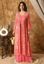 Joban Fashion Pink Maslin Kurta Set