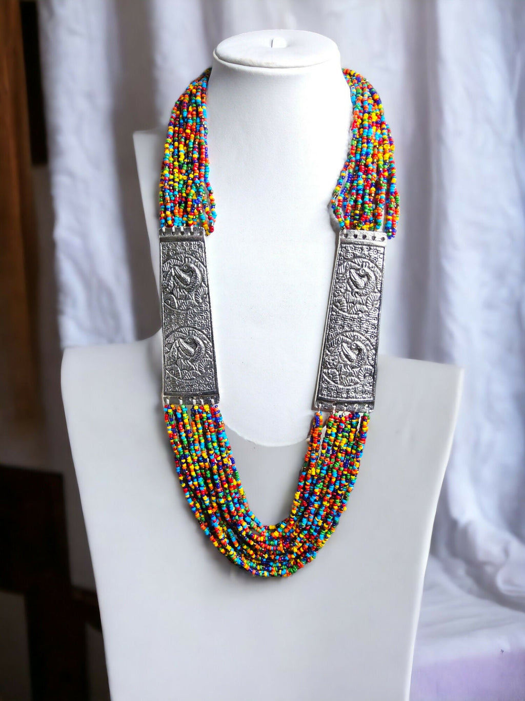 Inhanns Saree Shobha Statement Necklace - Multicolour Necklace
