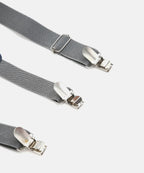 Manet Boys Solid Suspenders - Grey