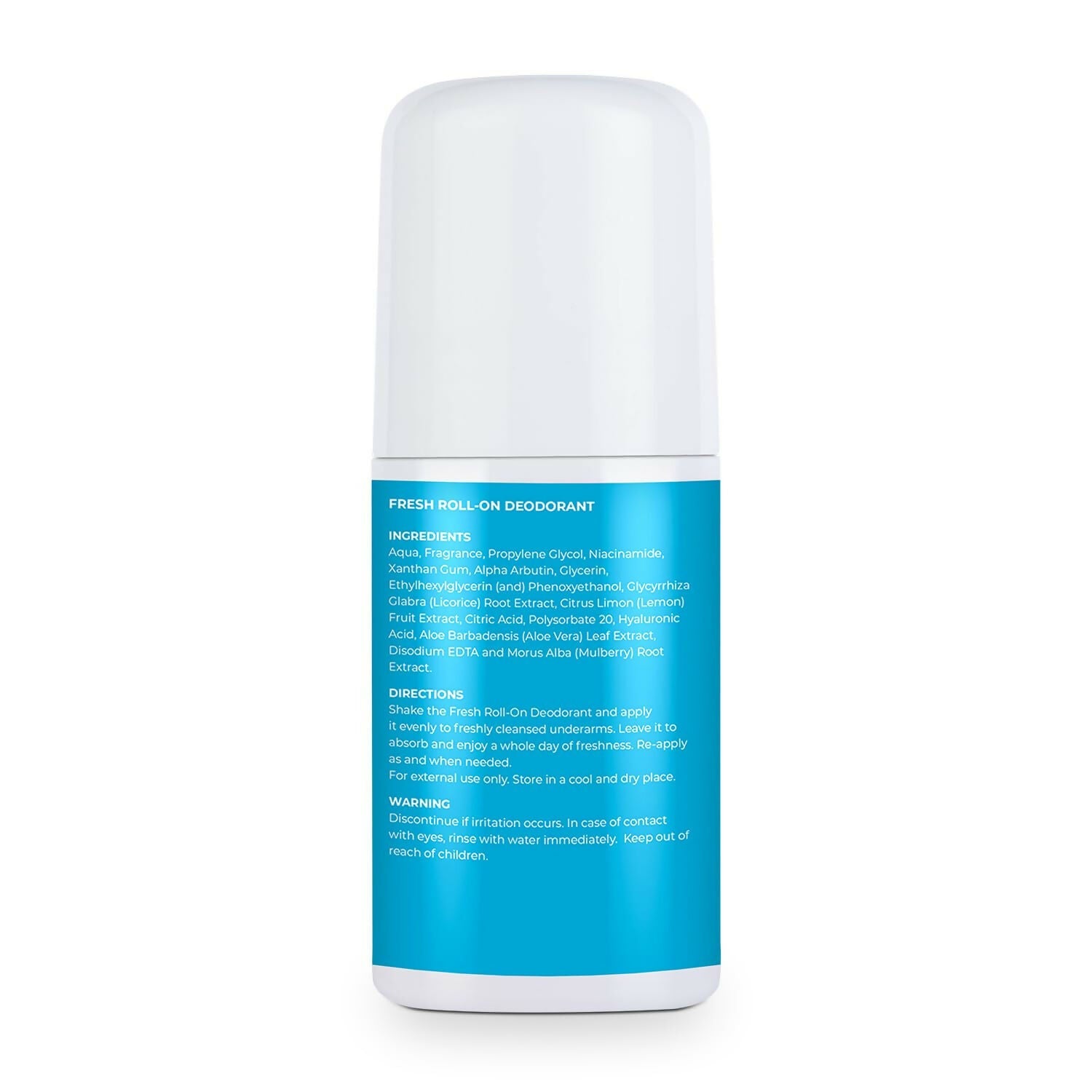 Bella Vita Fresh Natural Underarm Roll On Deodorant for Men & Women