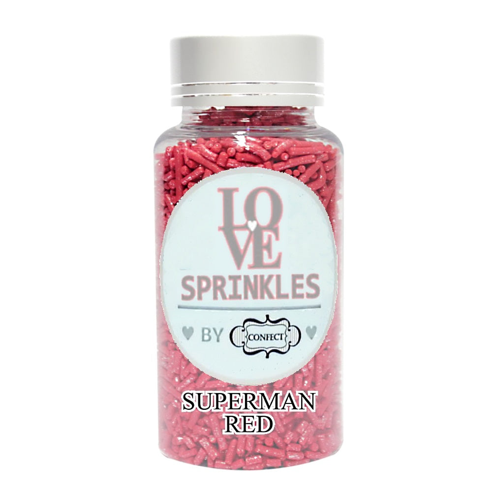 confect red vermicelli sprinkles 90 gms