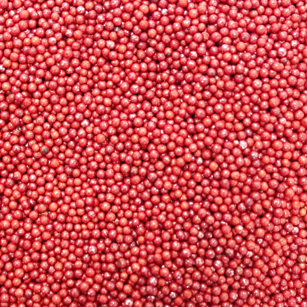 confect red disco balls sprinkles 2 mm 120 gms