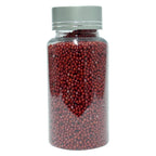 confect red disco balls sprinkles 2 mm 120 gms