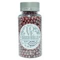 confect red disco balls sprinkles 5 mm 120 gms