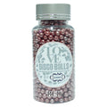 confect red disco balls sprinkles 6 mm 120 gms