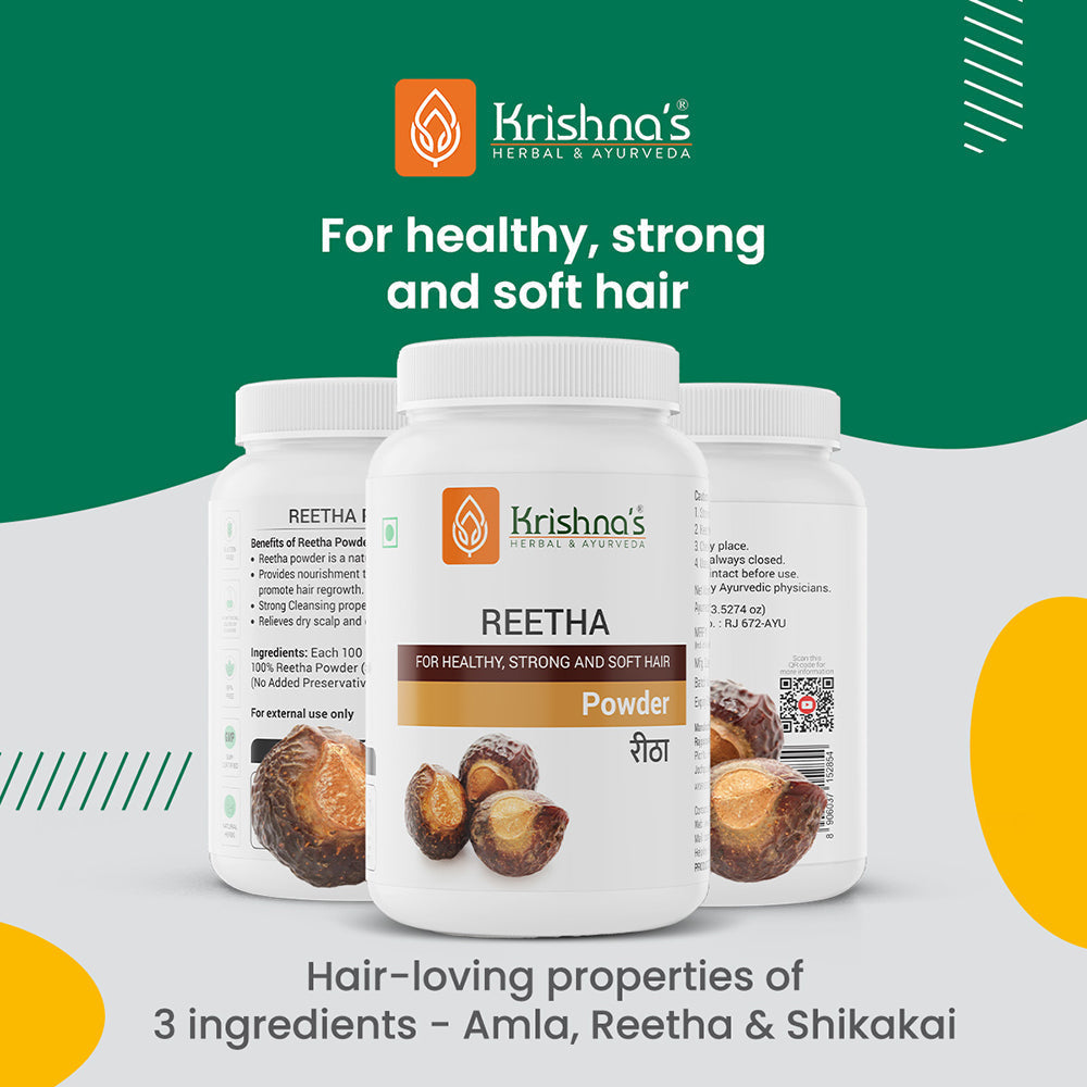 Krishna'S Herbal & Ayurveda Reetha Powder - Distacart